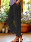 Wren – Pantaloni Cropped Relax con Dettagli a Contrasto