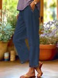 Wren – Pantaloni Cropped Relax con Dettagli a Contrasto