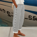 Caitlin | Pantaloni Stripes Eleganti con Bottoni
