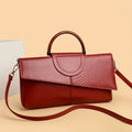 Bianca | Pochette con Stampa Coccodrillo e Chiusura Magnetica
