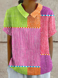 Zoe | Camicia Patchwork Colorata
