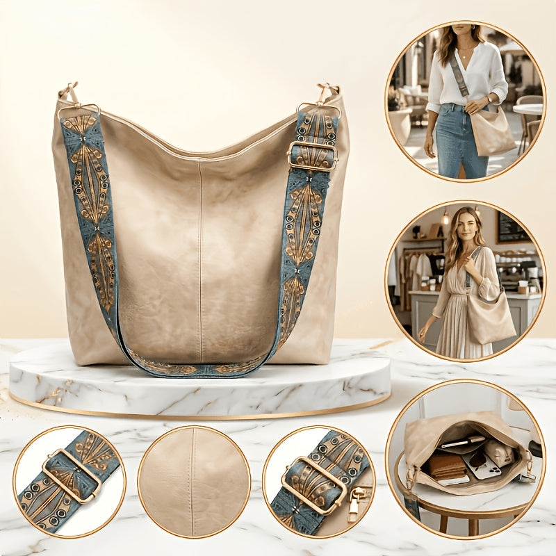 Serena | Borsa a Tracolla Grande Capacità in Stile Etnico