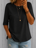Chiara | T-Shirt Comoda Quotidiana a Mezza Manica