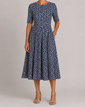 Cristina | Abito Midi Floreale Semplice e Chic