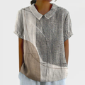 Lana | Camicia con Motivi Astratti e Linee
