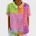 Zoe | Camicia Patchwork Colorata