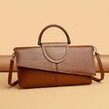 Bianca | Pochette con Stampa Coccodrillo e Chiusura Magnetica