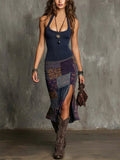 Fiorella | Abito boho patchwork dal fascino sensuale